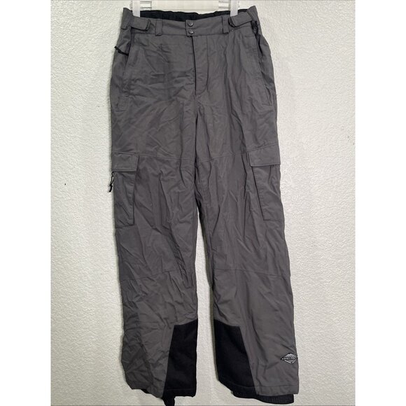 Columbia Omni-Tech Ski Snowboard Pants Mens M Gray Waterproof Snow Insulated - Picture 1 of 10